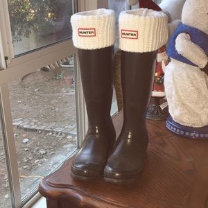 Hunter Boots with Socks